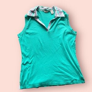 Teal Izod Sleevless Top